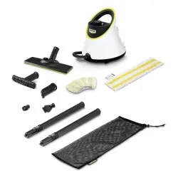 Kärcher SC 2 Deluxe Limpiadora a Vapor con Anillo LED 1L 1500 W Negro/Blanco