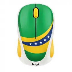 Logitech M238 Fan Collection Brasil Ratón Inalámbrico 1000DPI