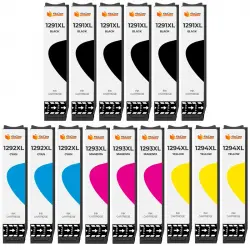 Pccom Essential Cartucho Tinta Compatible con Epson T1291/T1292/T1293/T1294 Negro/Cian/Magenta/Amarillo Pack 15