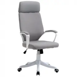 Vinsetto Silla de Oficina con Reposacabezas Gris