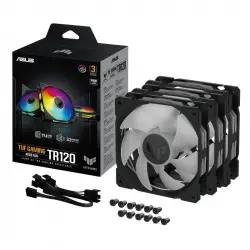 ASUS TUF Gaming TR120 ARGB Fan Triple Pack Ventilador Suplementario 120mm Negro