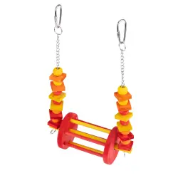 Columpio para pájaros con forma de noria TIAKI - Talla M: 28 x 17,8 x 8,9 cm (L x An x Al)