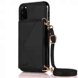 Cool Funda Colgante Wallet Negra para Samsung Galaxy S20