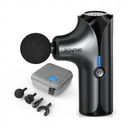 Renpho Mini Pistola de Masaje Negro
