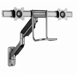 Gembird Ma-wa2-02 Soporte Doble para Monitores 17"-32" VESA 100 Max 8Kg Negro