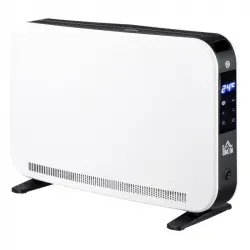 Homcom Calefactor Eléctrico 1830-2180w Con 3 Modos De Calefacción Blanco