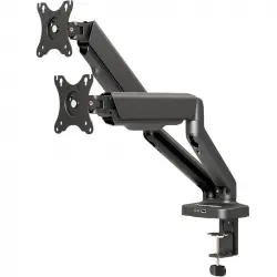 Owlotech Soporte HUB USB 2 Monitores de 17-32" VESA 75x75/100x100 Máx 9Kg Negro