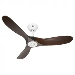 CasaFan 312220 Eco Genuino Ventilador de Techo con Mando a Distancia 7W 122cm Nuez/Blanco