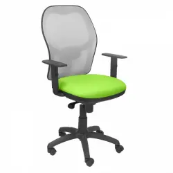 Piqueras y Crespo Jorquera Silla Malla Gris Asiento Bali Verde Pistacho