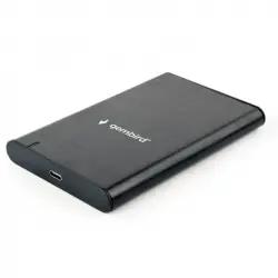 Gembird EE2-U3S-6 Carcasa Disco Duro 2.5" SATA USB-C 3.1 Negro Aluminio