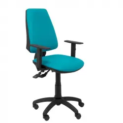 Piqueras y Crespo Elche Silla Sincro Similpiel Verde con Brazo Regulable