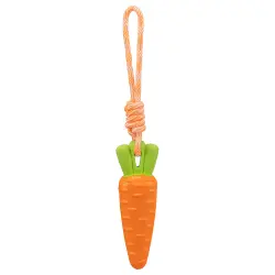 Zanahoria con cuerda Trixie juguete para perros   - aprox. 39 cm de largo
