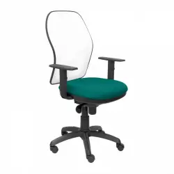 Piqueras y Crespo Jorquera Silla Malla Blanca Asiento Bali Verde Claro