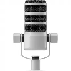 Rode PodMic Micrófono Dinámico de Calidad de Transmisión con Soporte Giratorio Integrado Blanco