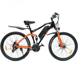 EMotorad EMX+ Bicicleta Eléctrica Todoterreno Ruedas 27.5" Motor 36V 250W Batería 13Ah Negra/Naranja