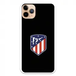 Funda Licencia Oficial Atlético de Madrid Escudo Fondo Negro para iPhone 11 Pro Max