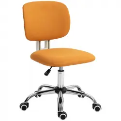 Vinsetto Silla De Oficina Silla De Escritorio Giratoria 48x53x80-90 Cm Naranja