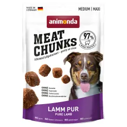 Animonda Meat Chunks Medium / Maxi snacks para perros - Cordero puro (80 g)