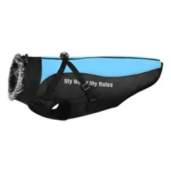 Abrigo Prime,para Perro Negro-azul 4xl