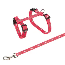 Arnés Trixie con correa para conejos - 25 a 44 cm de perímetro de cintura
