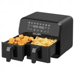 PVY Geleipu DL28 Freidora de Aire con Potencia de 1800W Capacidad 10L 8 Modos de Cocción Negro