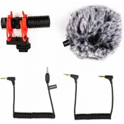 Saramonic Vmic-Mini-II Micrófono Tipo Cañón Profesional Negro