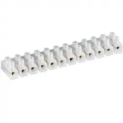 Goobay Regleta para Conexión de Cables Eléctricos de 10A 10mm Blanco