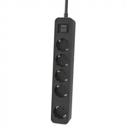Philips CHP2154B/10 Regleta con Interruptor de 5 Tomas 1.5m Negro