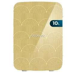 Cecotec Bolero MiniCooling 10L Bahamas Pat 2 Frigorífico Nevera Mini 12-220V E Amarillo/Blanco