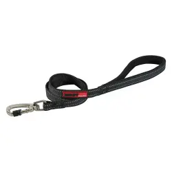 Correa para perros Zolux Moov, negra - 120 cm de largo, 20 mm de ancho