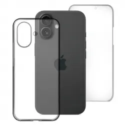 Max Power Digital Funda Doble Cara 360 Grados Silicona Transparente Para Apple Iphone 16 Plus