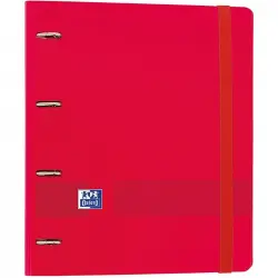 Oxford Live & Go EuropeanBinder Archivador Carpeblock con Recambio A4+ Rojo