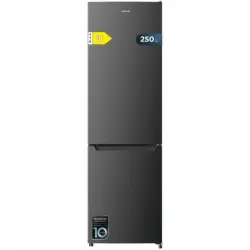 Bolero CoolMarket Combi 250 Dark D Frigorífico Combi Clase D Total No Frost Inox Gris Oscuro