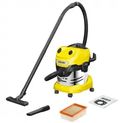 Kärcher WD 4 S V-20/5/22 Aspiradora Para Suciedad Sólida y Líquida 20L 1000W