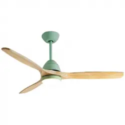 Create Wind Cup Ventilador de Techo Silencioso 132cm Diámetro Con Luz y Con Wi-Fi 40W Verde Pastel