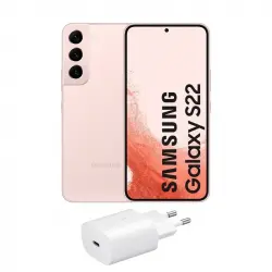 Samsung Galaxy S22 5G 256GB Rosa Dorado Libre + Cargador 25W