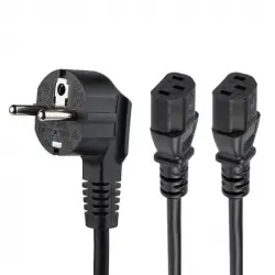 StarTech Cable de Alimentación Schuko CEE7 a 2xC13 2m