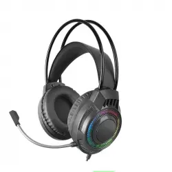 Mars Gaming MH124 Auriculares Gaming FRGB Micrófono Flexible Control Volumen Multiplataforma Negro