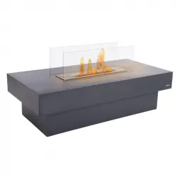 Purline Notos Biochimenea Mesa de Centro Hasta 3kW Acero Negro