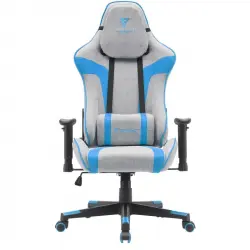 Tempest Conquer Silla Gaming Gris/Azul Tela Transpirable