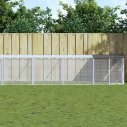 Gallinero Con Techo Acero Galvanizado Antracita 1003x98x90 Cm
