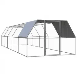 Jaula Gallinero De Acero Galvanizado 3x10x2 M