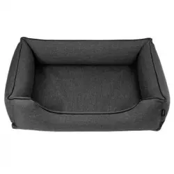 Cama Para Perros Cesta Para Perros Mestizo Mallorca Standard 80x60 Cm Color Gris Oscuro/negro