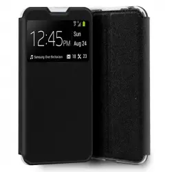 Cool Funda Flip Cover Liso Negro para Xiaomi Redmi 9A/9AT