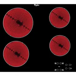 Whirlpool AKT 8090/NE Placa Vitrocerámica 4 Zonas Negra