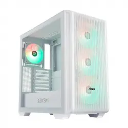 Abysm Gaming Danube Kamp BX300 Full Tower Cristal Templado USB-C Blanca