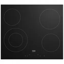 Beko HIC 64401 Placa Vitrocerácmica 4 Zonas Negra