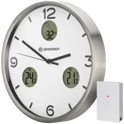 Bresser MyTime io NX Estación Meteorológica de Pared Blanco