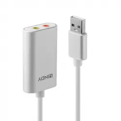 Lindy Convertidor De Audio USB Tipo A a USB Plata