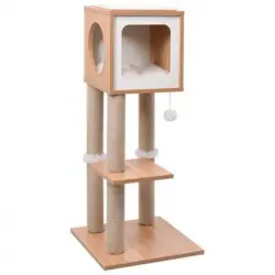 Rascador Para Gatos Con Alfombra Rascadora De Sisal 90 Cm